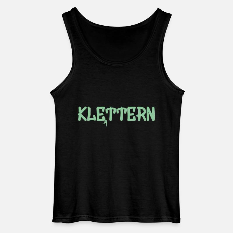 Klettern, climb, climbing - Gildan Männer Tank Top - Schwarz