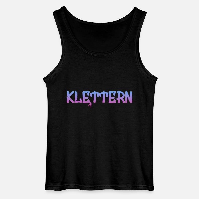 Klettern - Gildan Männer Tank Top - Schwarz