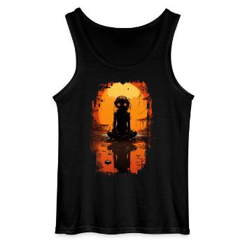 Dunkler Frosch - Gildan Männer Tank Top - Schwarz - Vorne - AI Model Male 185 dark (185cm)