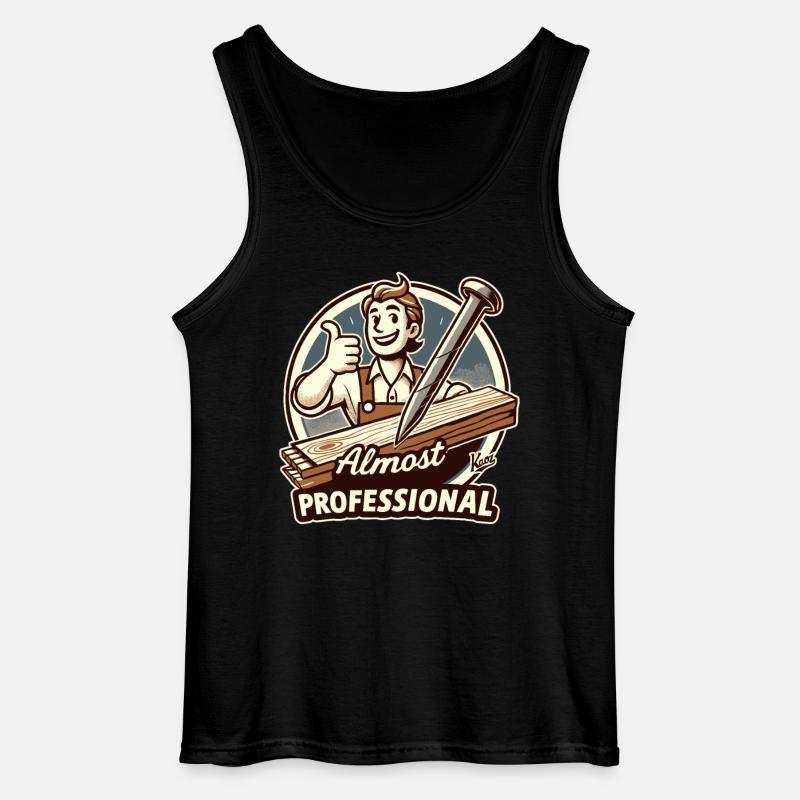 Fast Profi: DIY-Heimwerker - Gildan Männer Tank Top - Schwarz