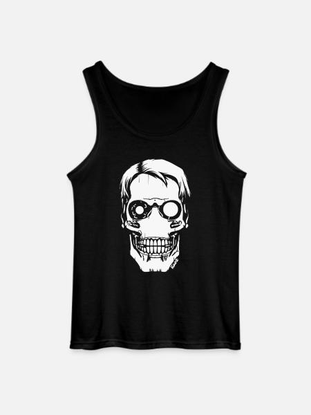 Cyber Skull – Futuristic Skull - Gildan Men’s Tank Top - black