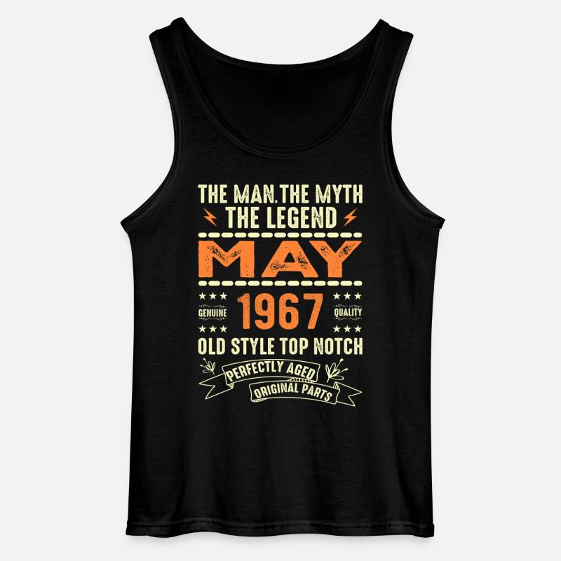 Birthday May 1967 - May 1967 - Gildan Men’s Tank Top - black