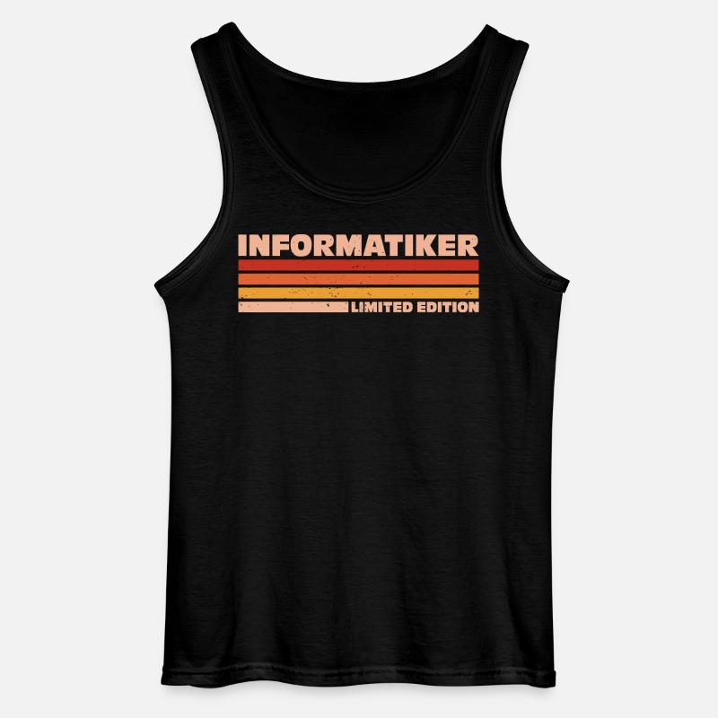 Informatiker Informatikerin Informatik - Gildan Männer Tank Top - Schwarz