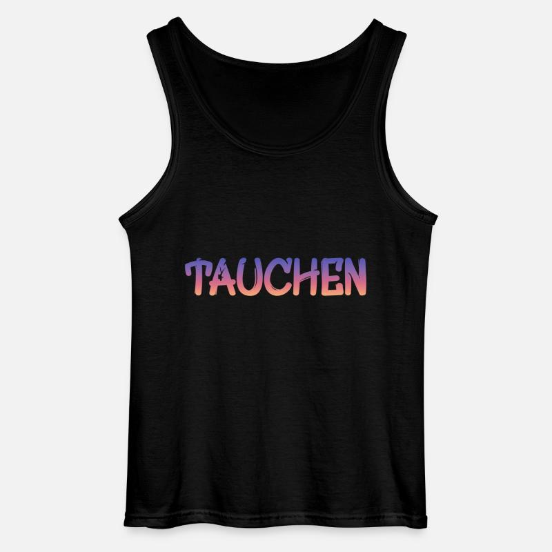 tauchen - Gildan Männer Tank Top - Schwarz