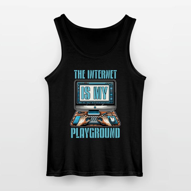 Coder The Internet Is My Playground Web Developer Gildan Männer Tank Top