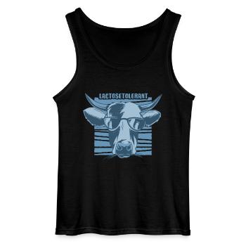 Laktosetolerant Milch Liebhaber Milch Eis Käse - Gildan Männer Tank Top - Schwarz - Vorne - AI Model Male 185 dark (185cm)