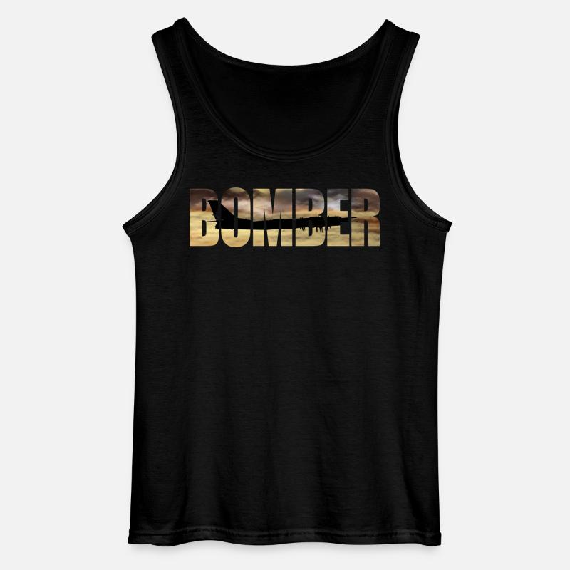 Bomber Tu-95 - Gildan Men’s Tank Top - black