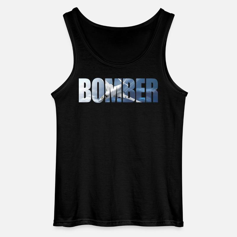 Bomber Tu-160 - Gildan Männer Tank Top - Schwarz