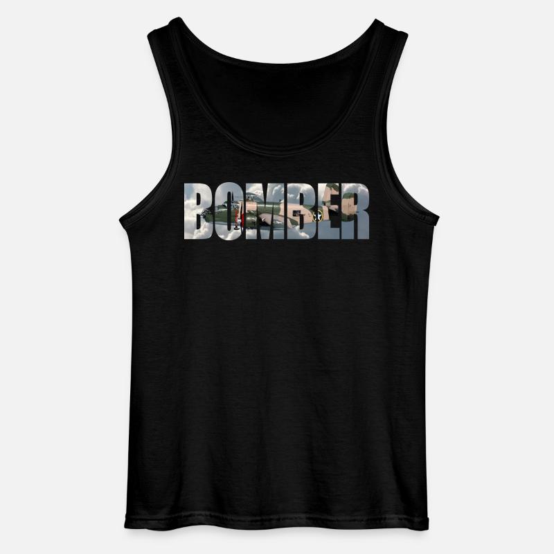 Bomber B-25 Mitchell - Gildan Männer Tank Top - Schwarz