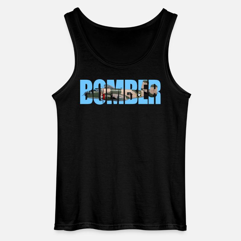 Bomber B-25 Mitchell - Gildan Männer Tank Top - Schwarz