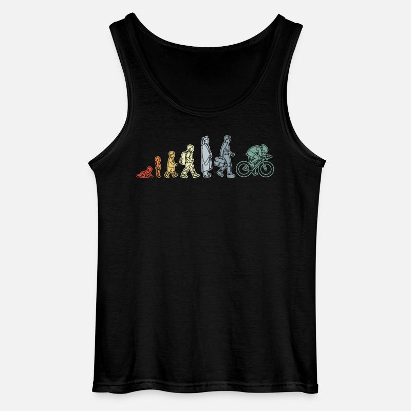 Cyclist Evolution - Gildan Men’s Tank Top - black