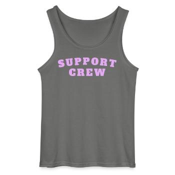 Support Crew - Gildan Männer Tank Top - Anthrazit - Vorne - AI Model Male 185 dark (185cm)