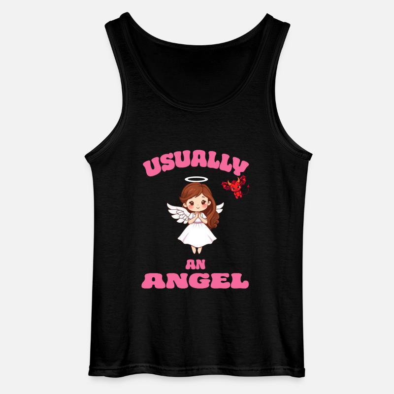 Angel or Devil - Gildan Männer Tank Top - Schwarz
