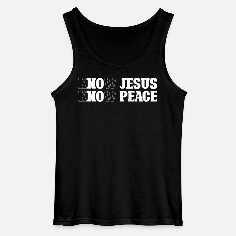 Recognizing Jesus, Finding Peace - Gildan Men’s Tank Top - black