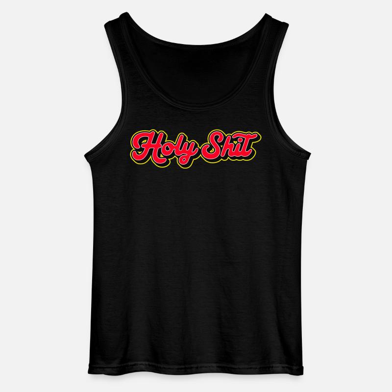 Heilige Scheiße, 3D Red Script - Gildan Männer Tank Top - Schwarz