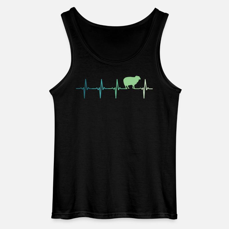 Schafsherzschlag Schaf, Schaf, Schaf - Gildan Männer Tank Top - Schwarz