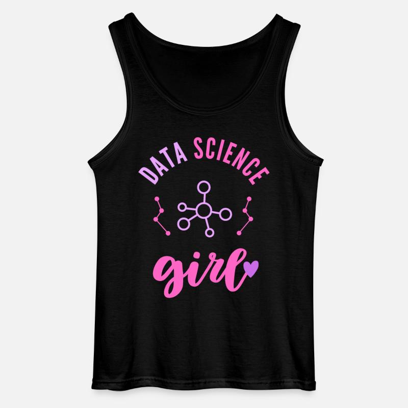 Data Science Mädchen Frau - Gildan Männer Tank Top - Schwarz