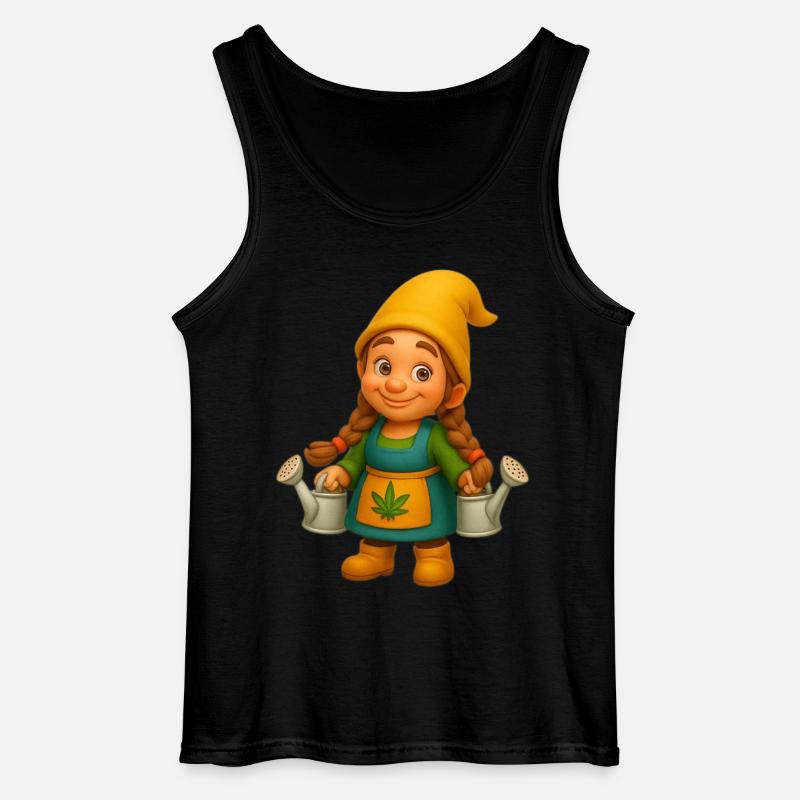 Zwergin mit Gießkannen - Gildan Männer Tank Top - Schwarz