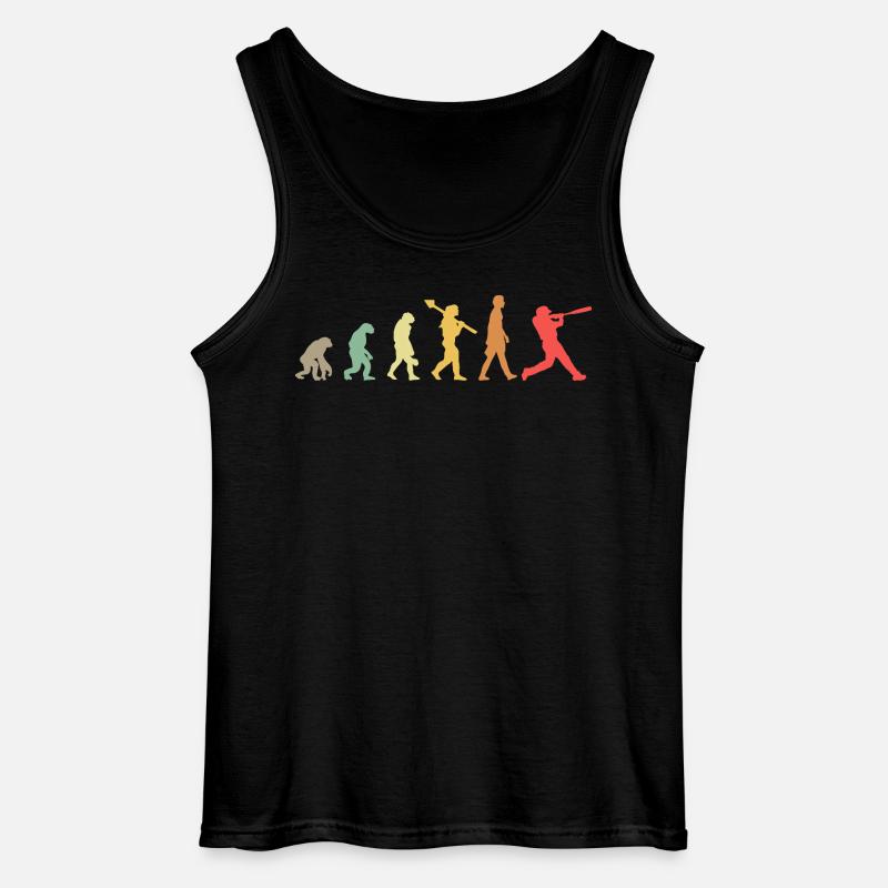 Baseball Evolution - Gildan Männer Tank Top - Schwarz