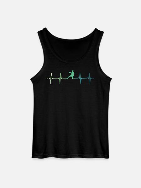 Handball, Herzschlag, Handball - Gildan Männer Tank Top - Schwarz