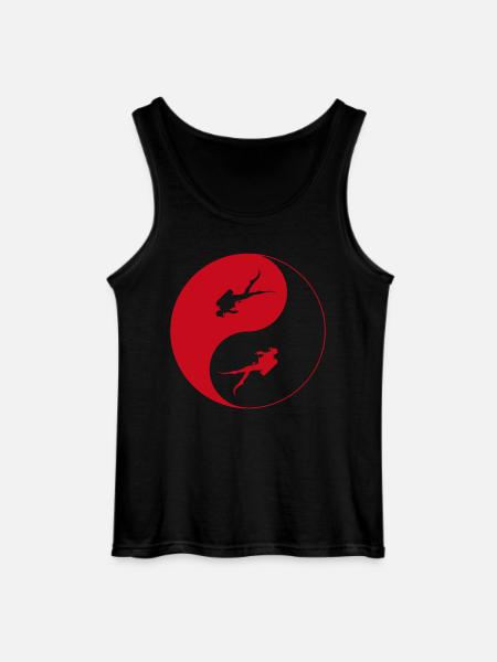Tauchen, einfach tauchen - Gildan Männer Tank Top - Schwarz