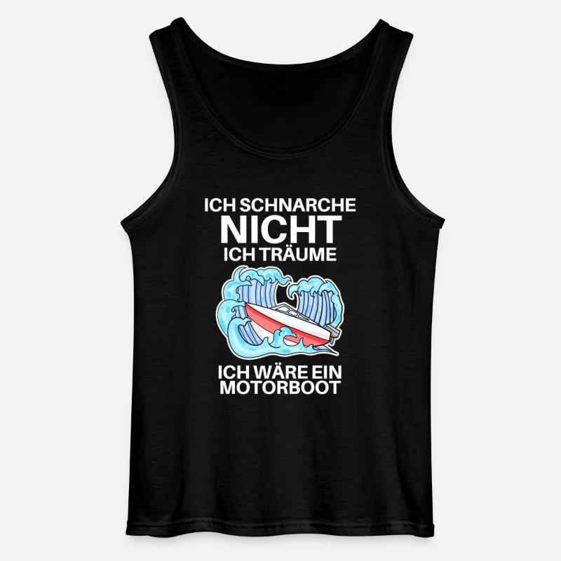 Motorboot Boote Boot - Gildan Männer Tank Top - Schwarz
