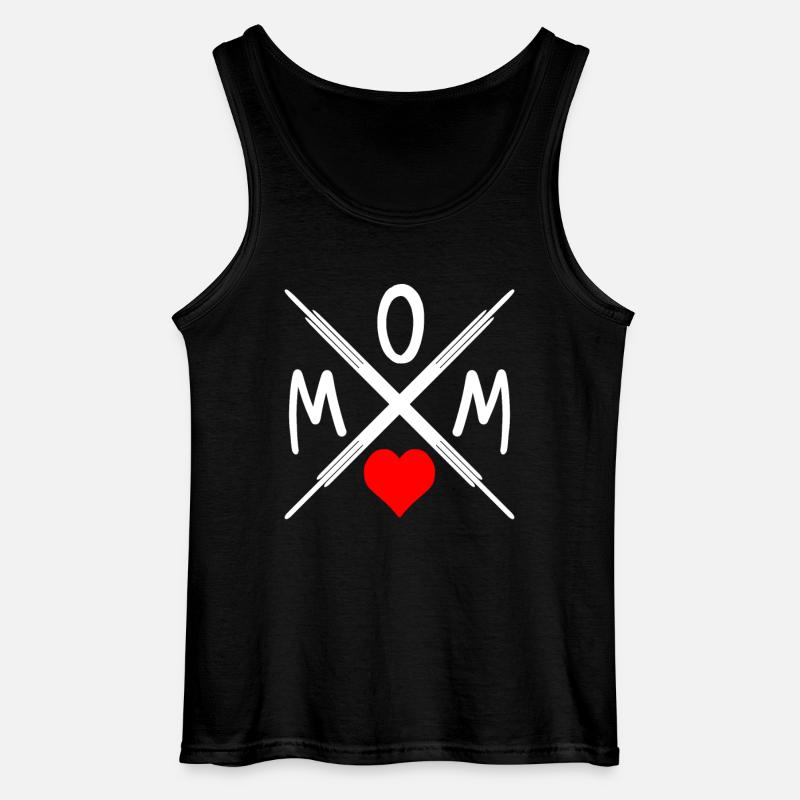 Mom - Mutter - Mama - Gildan Männer Tank Top - Schwarz