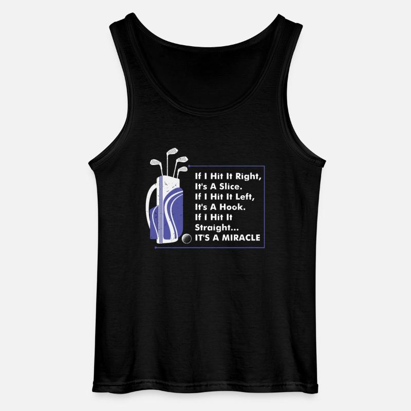 Golfer - Gildan Männer Tank Top - Schwarz