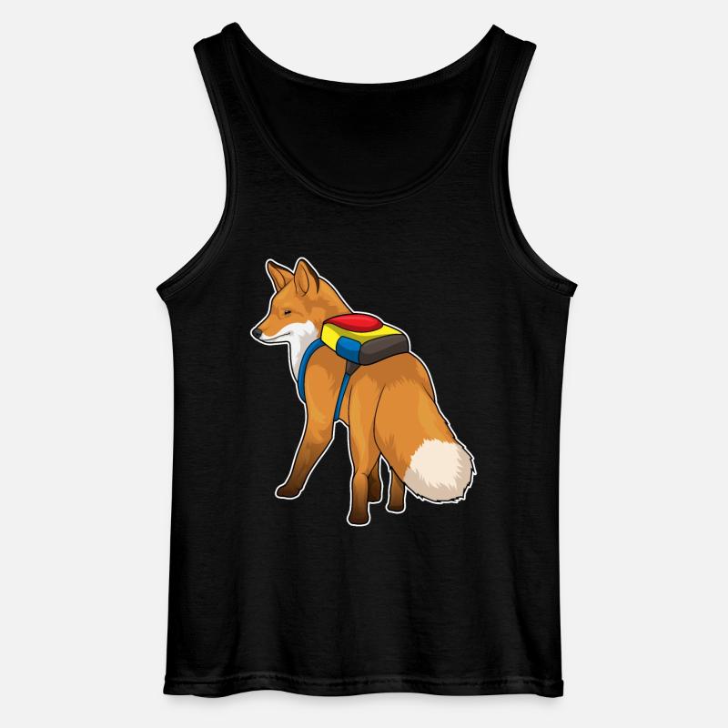 Fuchs Backpack - Gildan Men’s Tank Top - black