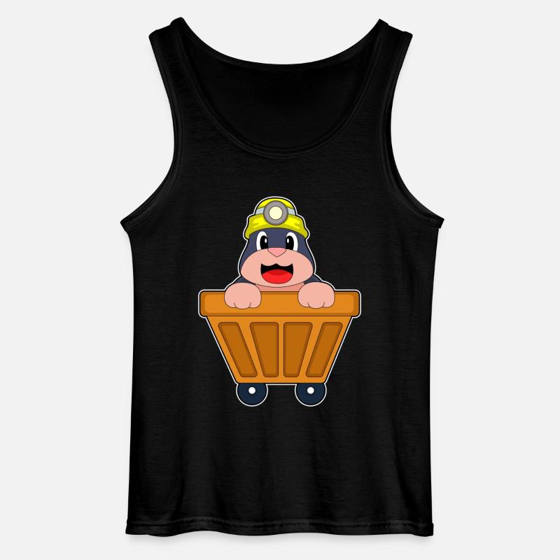 Maulwurf Bergbau Container - Gildan Männer Tank Top - Schwarz