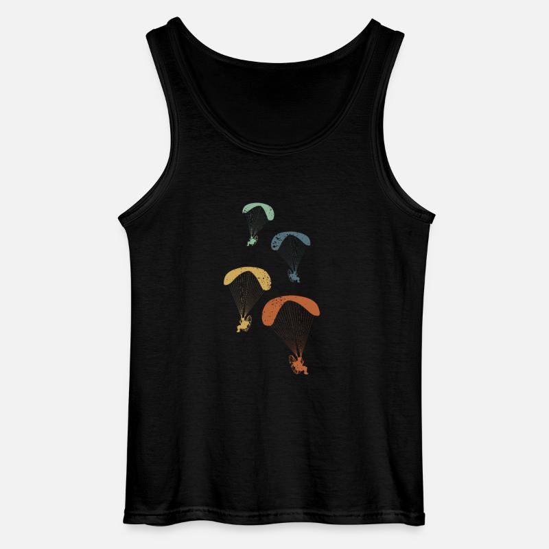 Paramotor Pilot Paramotoring - Gildan Men’s Tank Top - black