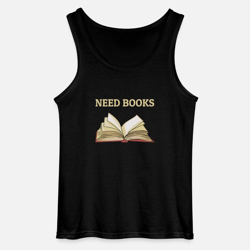 Bücher lesen Buch - Gildan Männer Tank Top - Schwarz