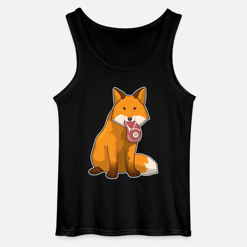 Fuchs Fleisch - Gildan Männer Tank Top - Schwarz