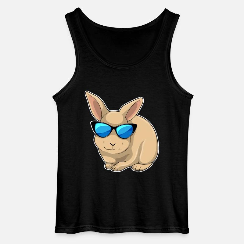 Hase Sonnenbrille - Gildan Männer Tank Top - Schwarz