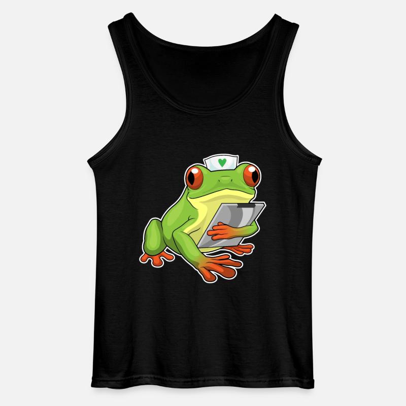 Frosch Krankenschwester - Gildan Männer Tank Top - Schwarz