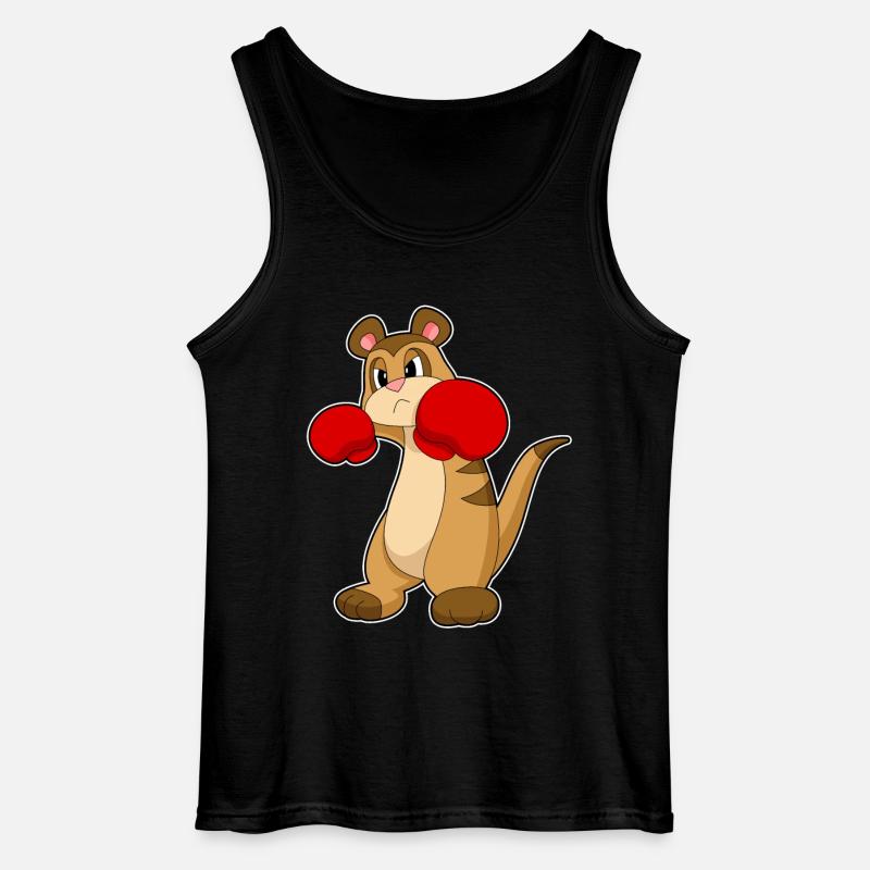 Gants de boxe suricate boxer - Débardeur Gildan Homme - noir
