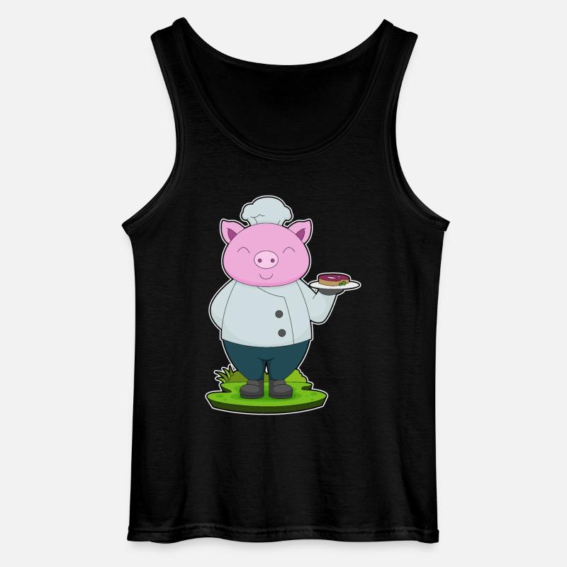 Schwein Koch Fleisch - Gildan Männer Tank Top - Schwarz