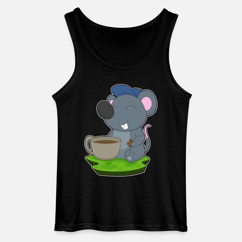 Mouse Coffee Mug - Gildan Men’s Tank Top - black