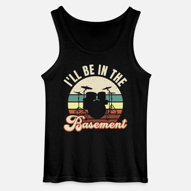 ICH WERDE IM KELLER SEIN - Gildan Männer Tank Top - Schwarz