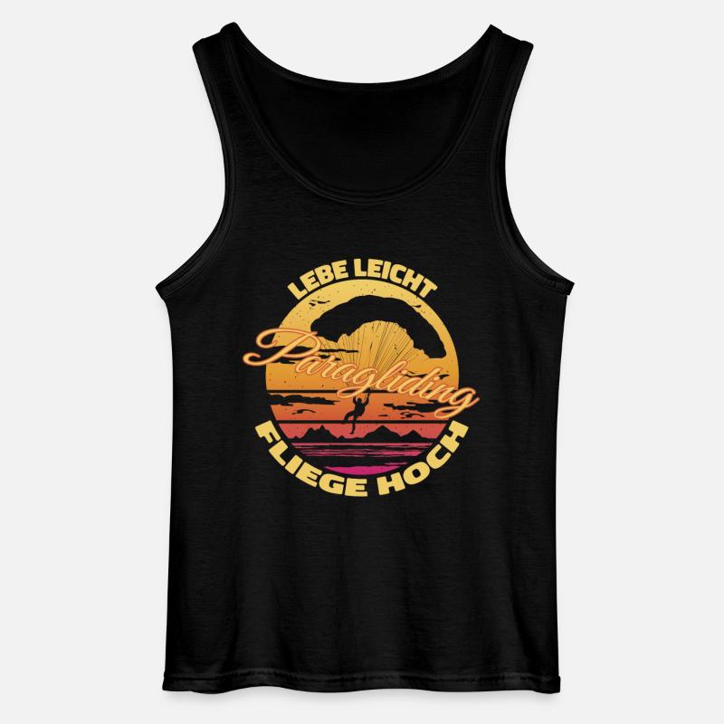Lebe leicht, fliege hoch - Gildan Männer Tank Top - Schwarz