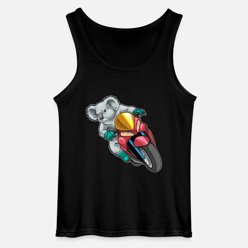 Koala Motorroller - Gildan Männer Tank Top - Schwarz