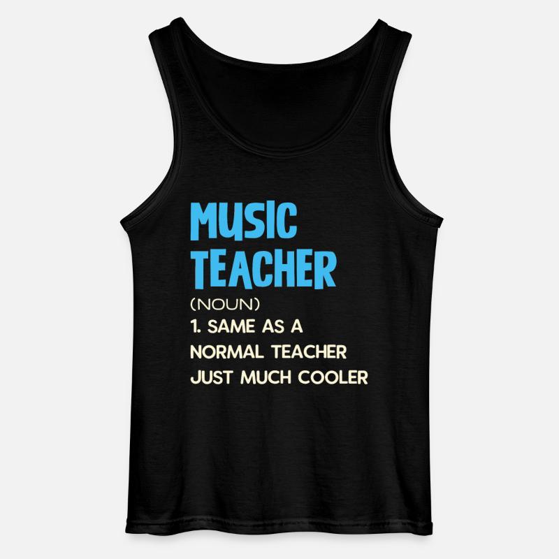 Musiklehrer Definition Cooler Lehrer Idee - Gildan Männer Tank Top - Schwarz