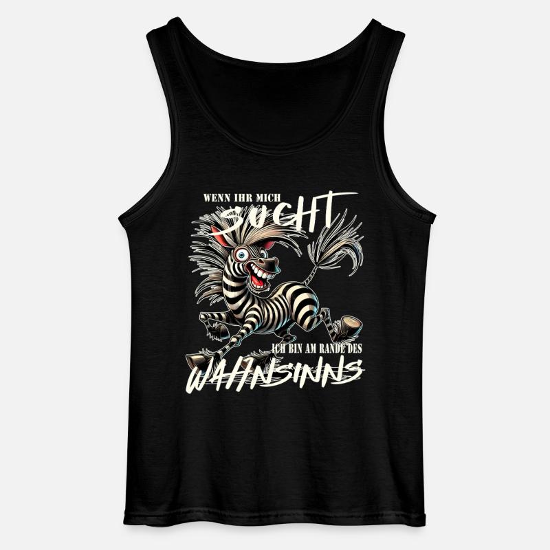 Hvis du leder efter mig, på randen af vanvid - Gildan tanktop til mænd - sort