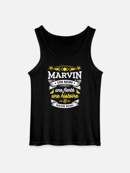 MARVIN PARFAIT - PRENOM MARVIN - Débardeur Gildan Homme - noir