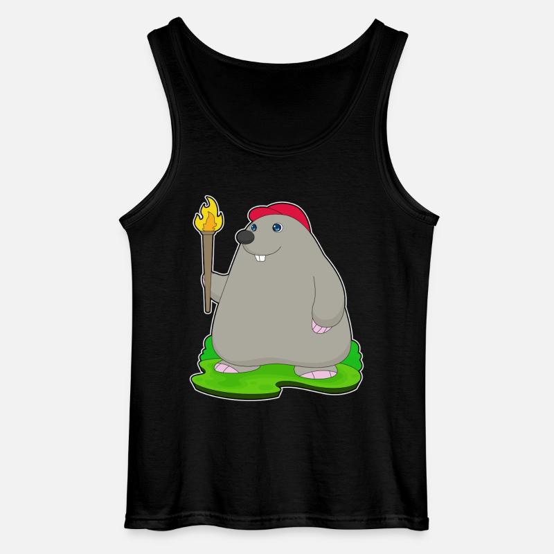 Mole Torch - Gildan Men’s Tank Top - black