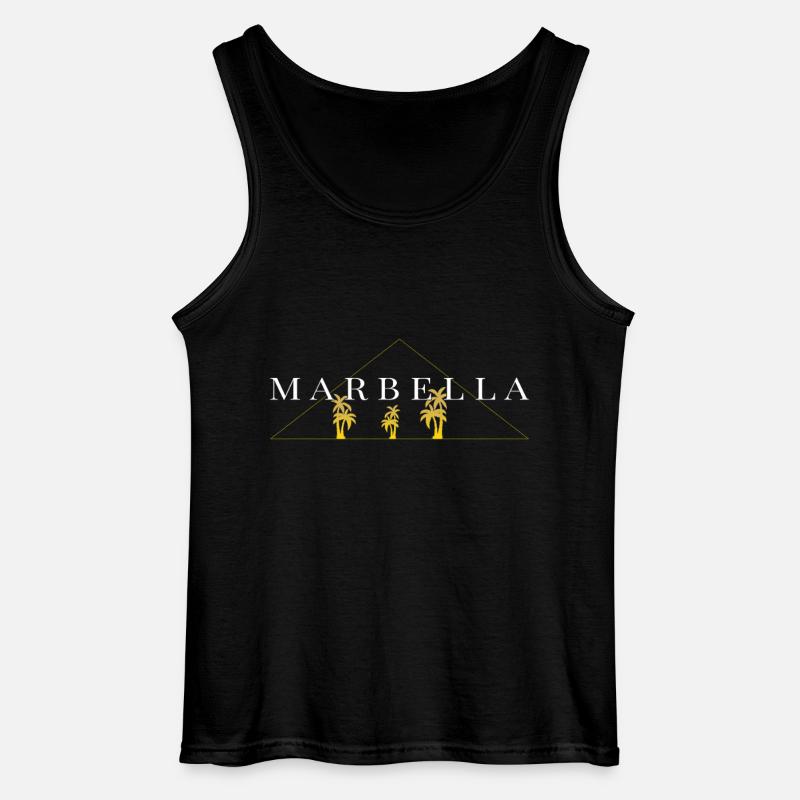 Marbella - Gildan Männer Tank Top - Schwarz