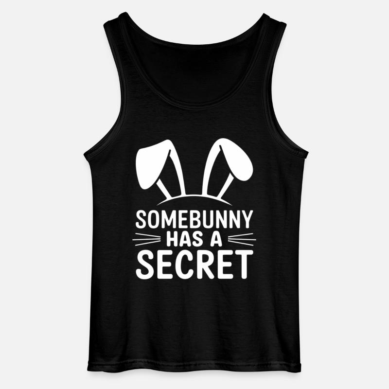 Funny Easter Bunny Easter Saying - Gildan Men’s Tank Top - black