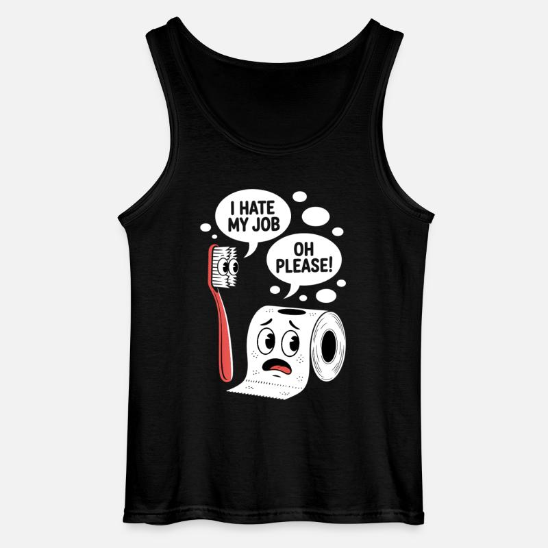 Witziger Comic Spruch Sarkastisch Witzig - Gildan Männer Tank Top - Schwarz