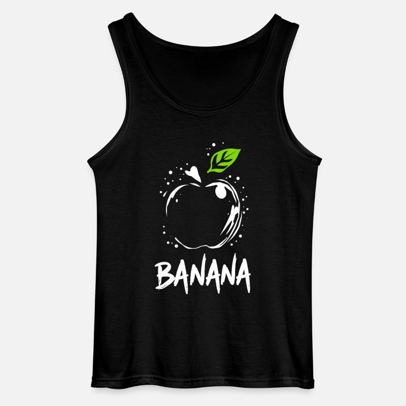 Banane Apfel Witz - Gildan Männer Tank Top - Schwarz