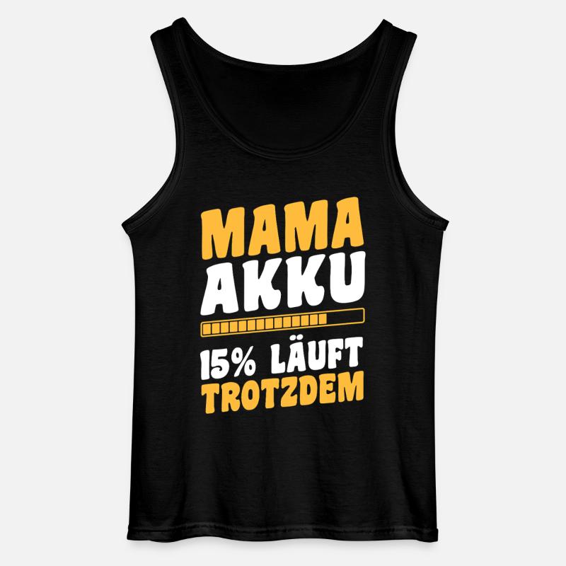 Mutter Team Mama - Gildan Männer Tank Top - Schwarz